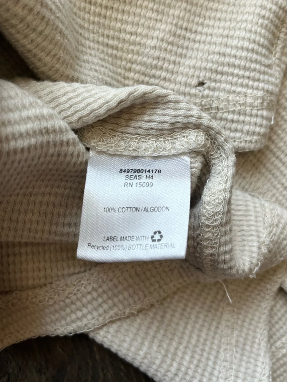 Roebuck & Co. Long Sleeve Thermal Henley Shirt